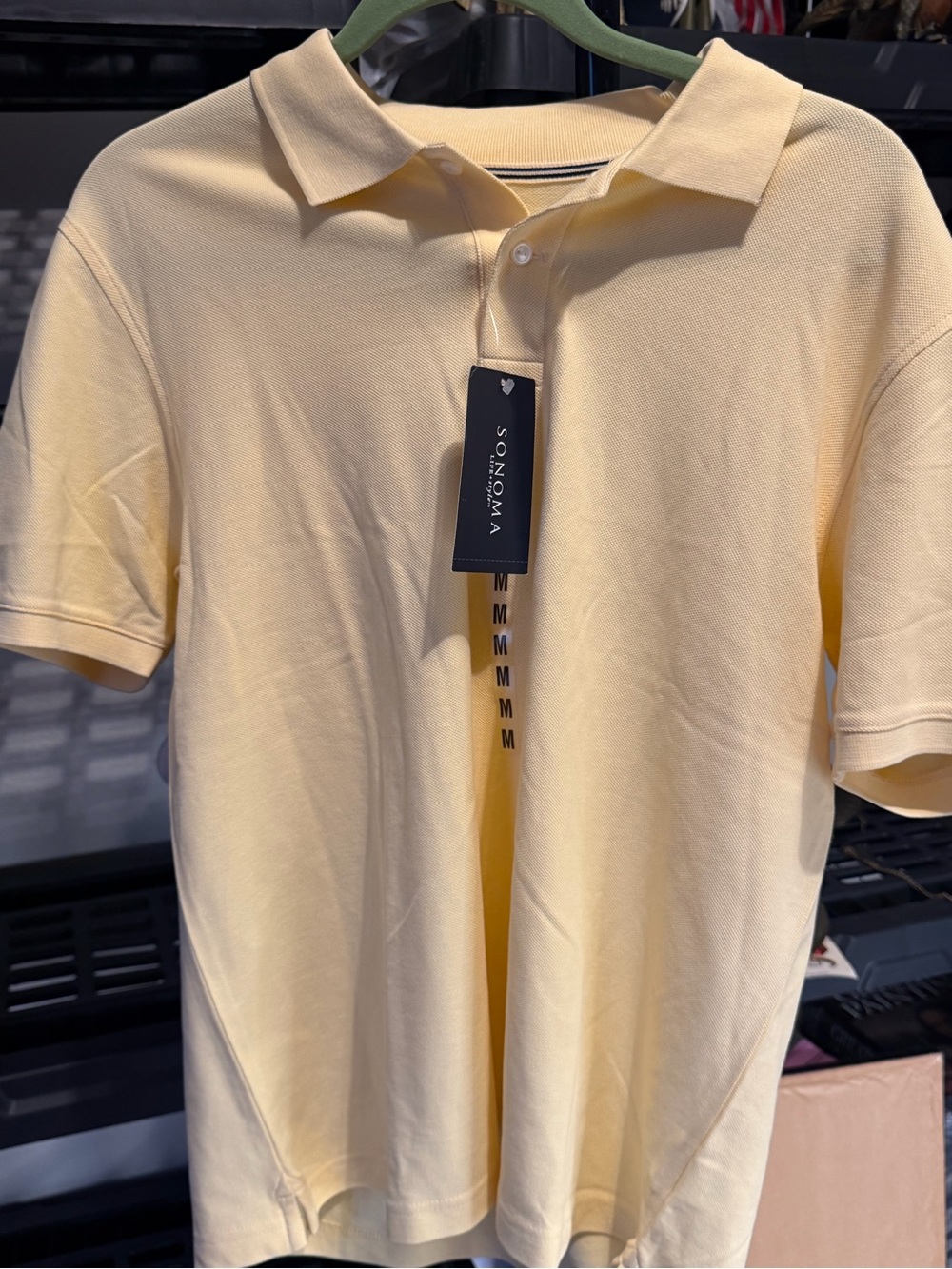 Sonoma Pale Yellow Men's Short-Sleeve Polo